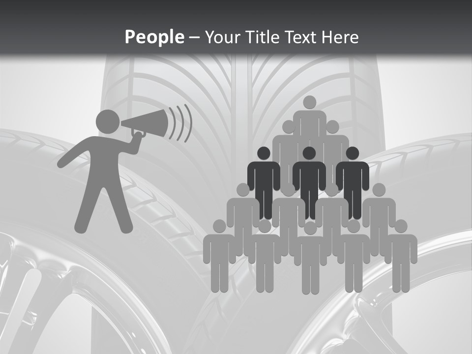 Silver Isolated Shiny PowerPoint Template