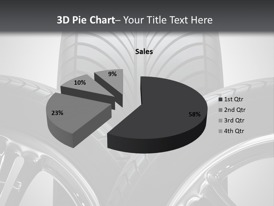 Silver Isolated Shiny PowerPoint Template