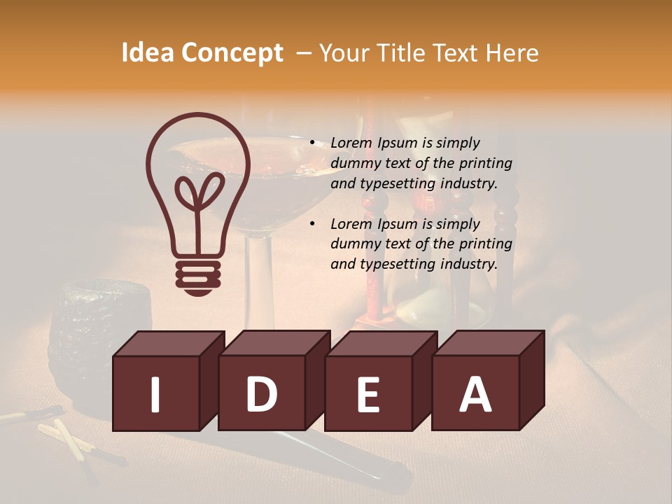 Reflection Wood Burnt PowerPoint Template