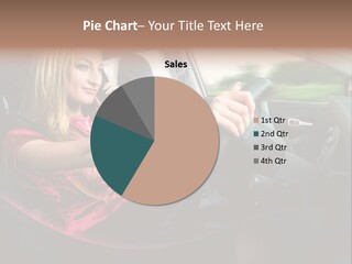 Blond Automobile Commuter PowerPoint Template