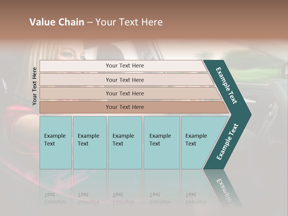 Blond Automobile Commuter PowerPoint Template