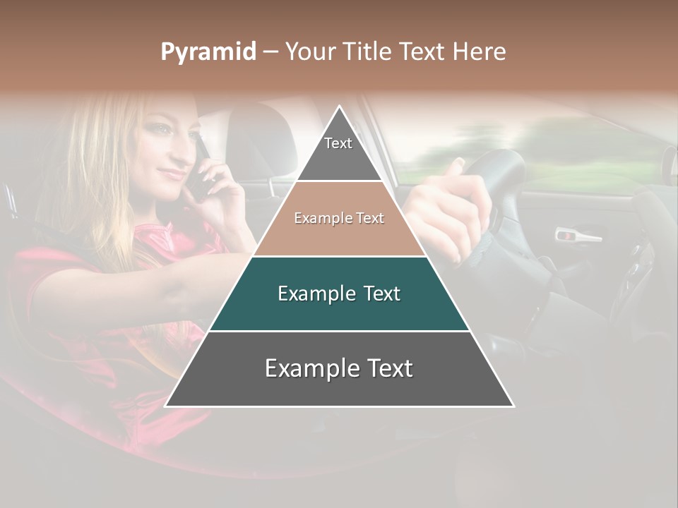 Blond Automobile Commuter PowerPoint Template