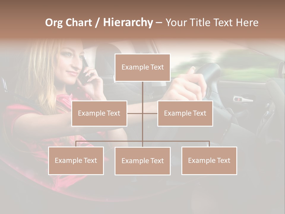 Blond Automobile Commuter PowerPoint Template