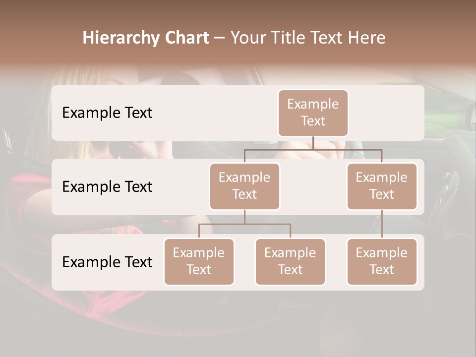 Blond Automobile Commuter PowerPoint Template