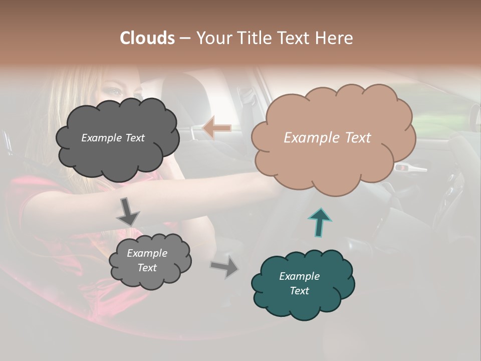 Blond Automobile Commuter PowerPoint Template