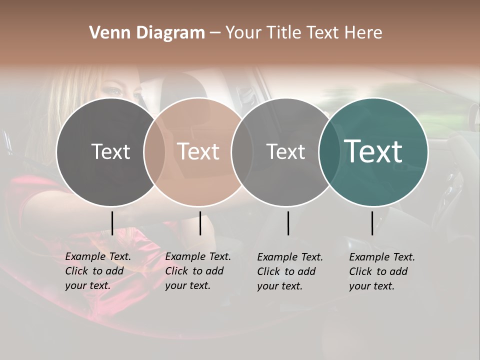 Blond Automobile Commuter PowerPoint Template