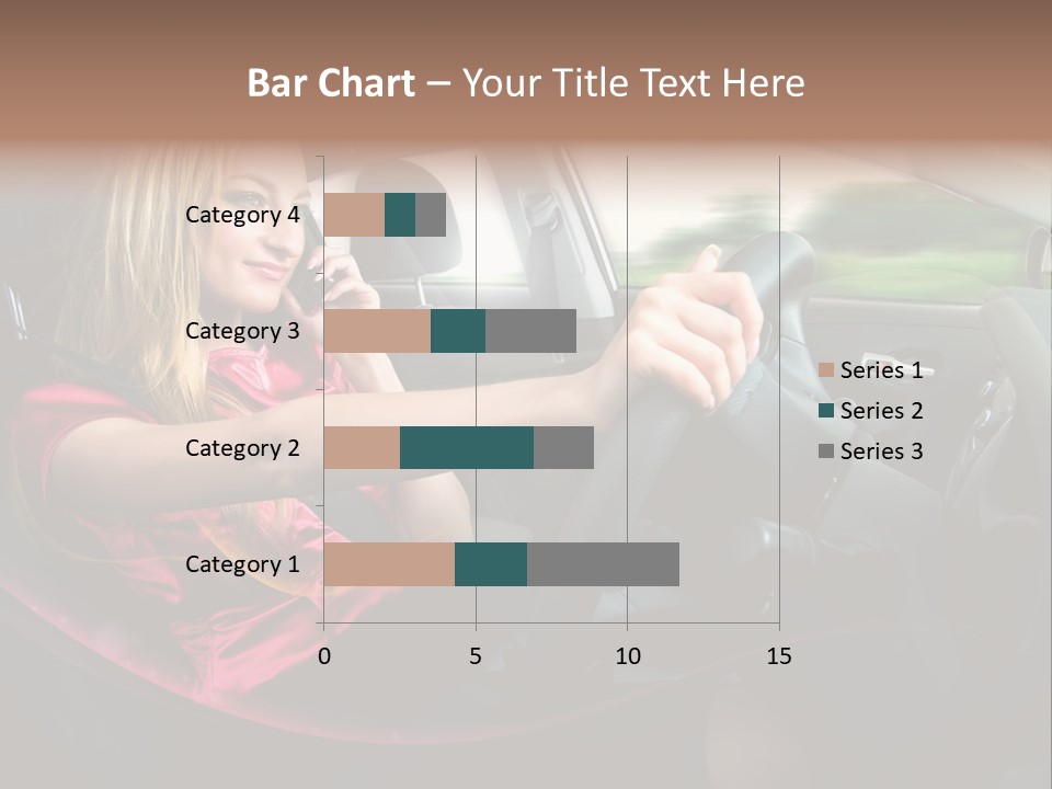 Blond Automobile Commuter PowerPoint Template