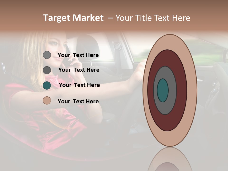Blond Automobile Commuter PowerPoint Template