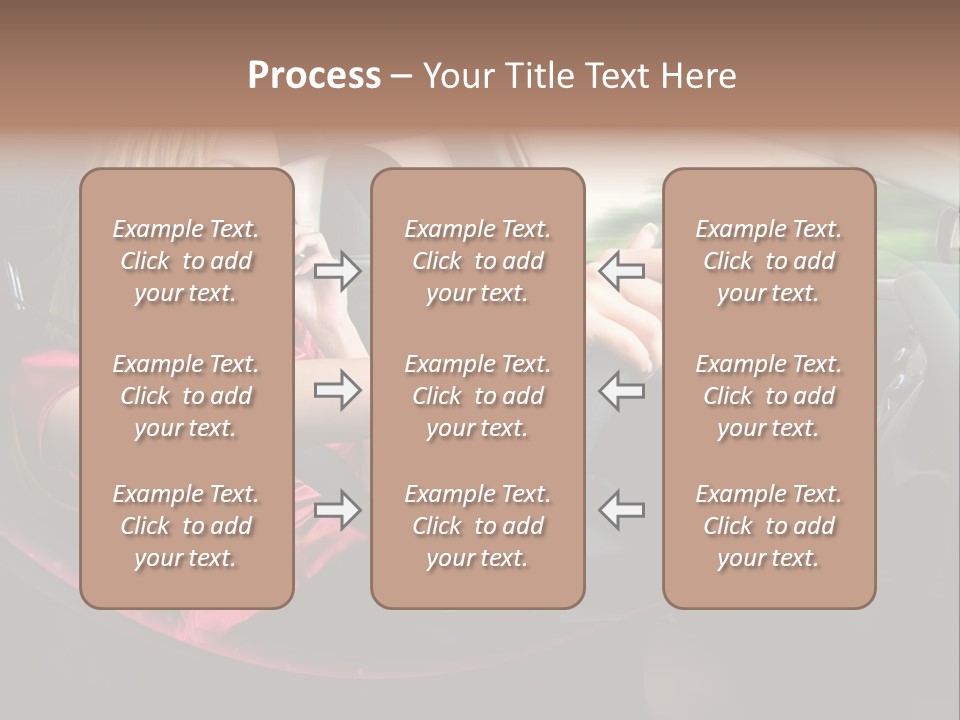 Blond Automobile Commuter PowerPoint Template