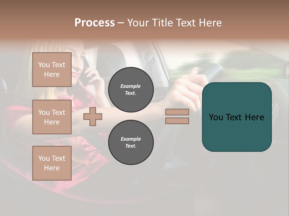 Blond Automobile Commuter PowerPoint Template