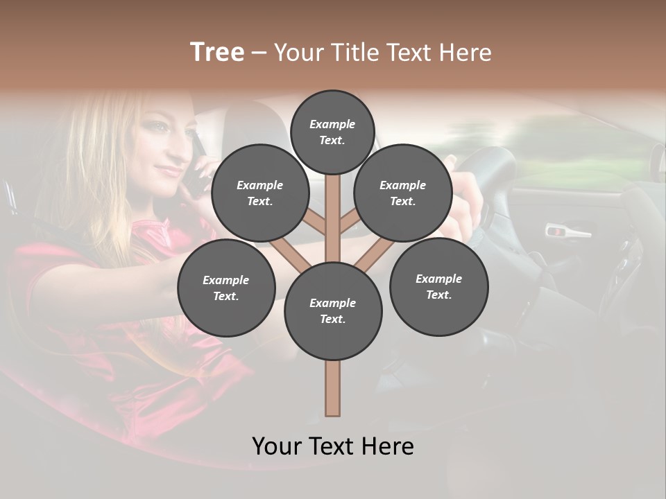 Blond Automobile Commuter PowerPoint Template