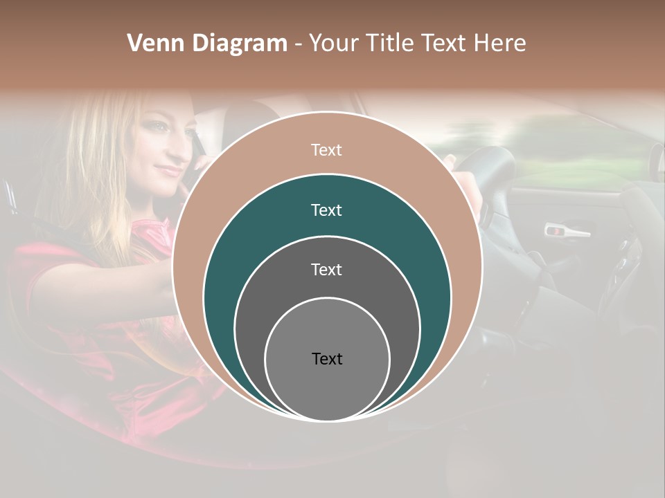 Blond Automobile Commuter PowerPoint Template