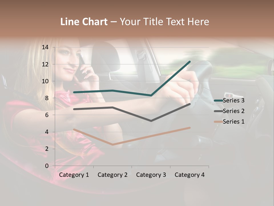 Blond Automobile Commuter PowerPoint Template