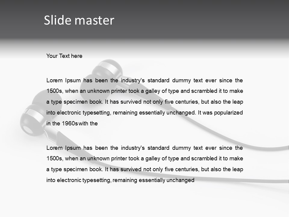 Mood Hear Cable PowerPoint Template