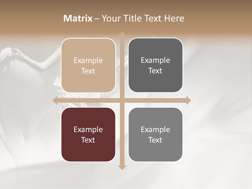 Sitting Windblown Seated PowerPoint Template