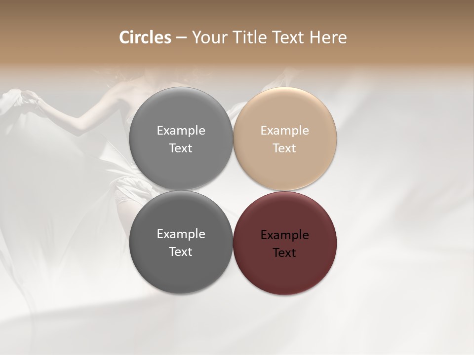 Sitting Windblown Seated PowerPoint Template