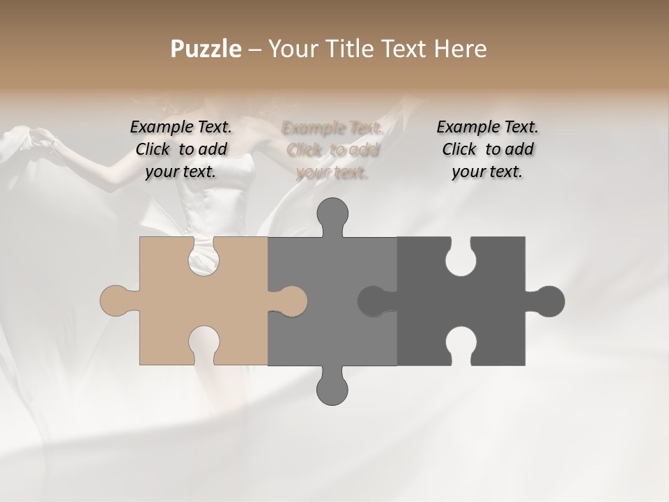 Sitting Windblown Seated PowerPoint Template