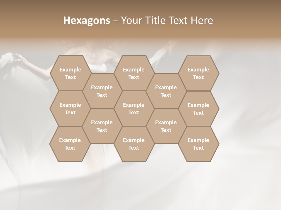 Sitting Windblown Seated PowerPoint Template