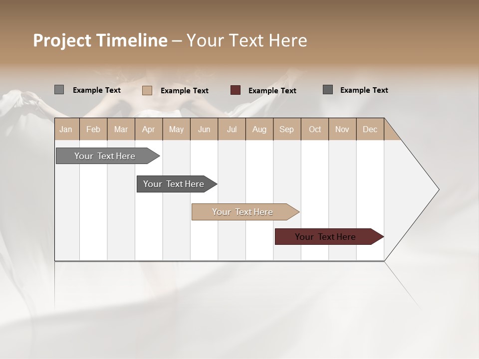 Sitting Windblown Seated PowerPoint Template