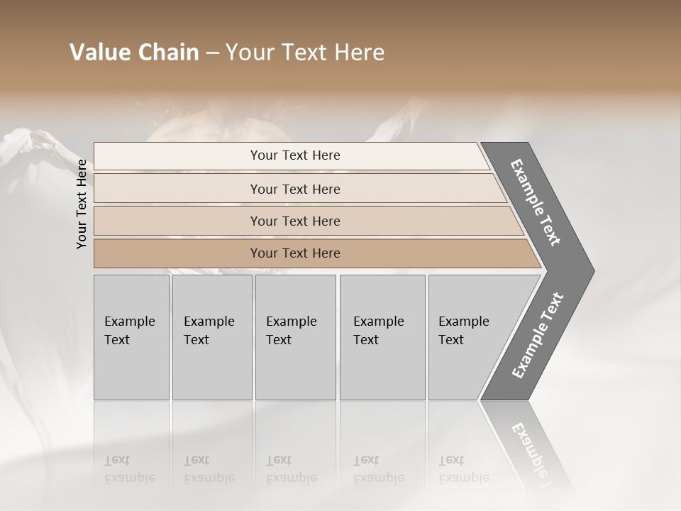 Sitting Windblown Seated PowerPoint Template