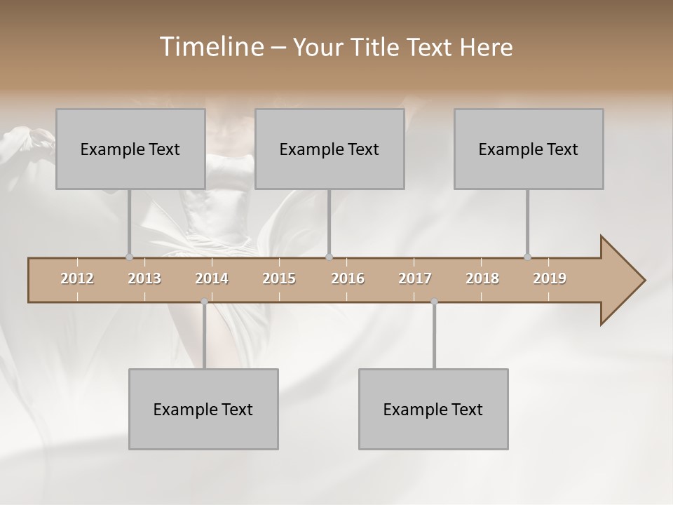Sitting Windblown Seated PowerPoint Template