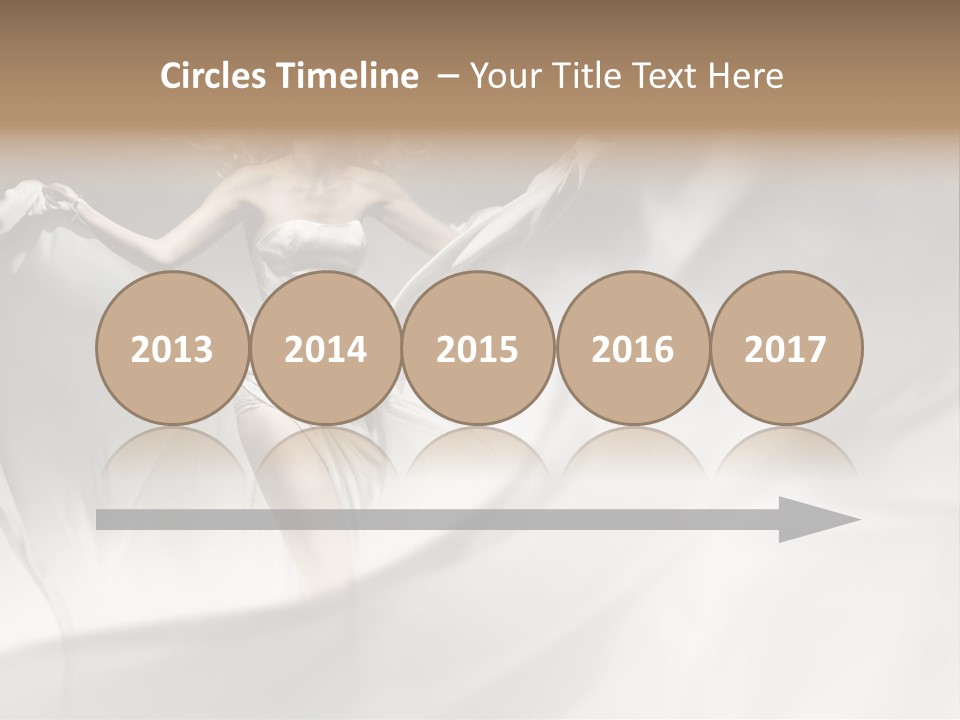 Sitting Windblown Seated PowerPoint Template