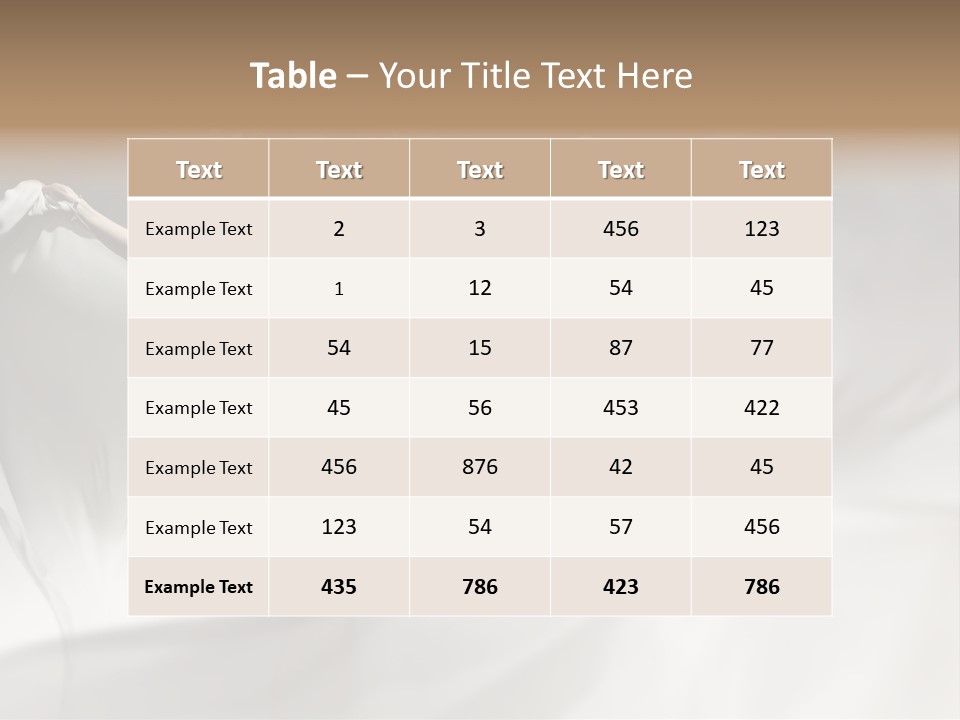 Sitting Windblown Seated PowerPoint Template