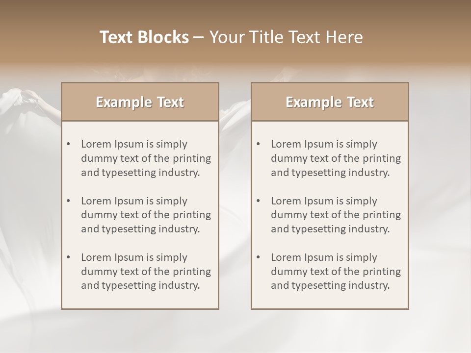 Sitting Windblown Seated PowerPoint Template