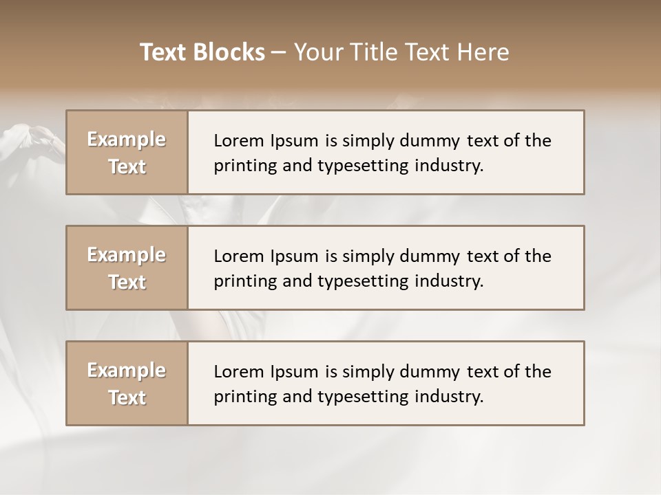 Sitting Windblown Seated PowerPoint Template