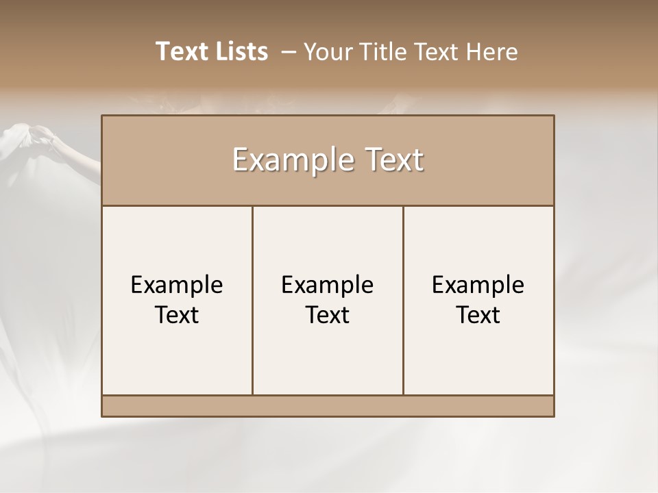 Sitting Windblown Seated PowerPoint Template