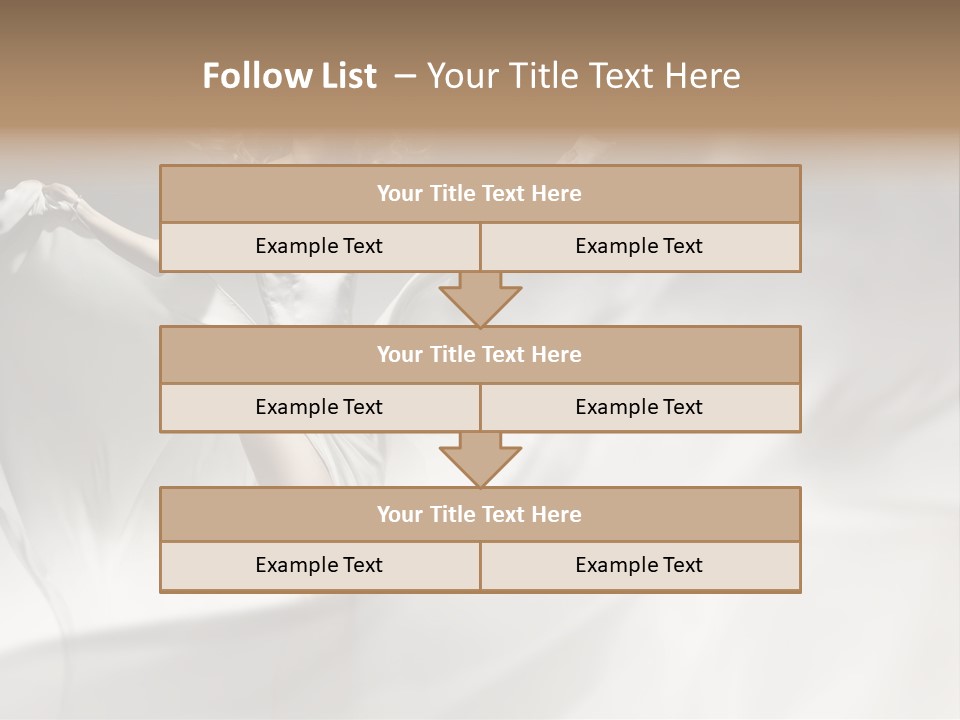 Sitting Windblown Seated PowerPoint Template