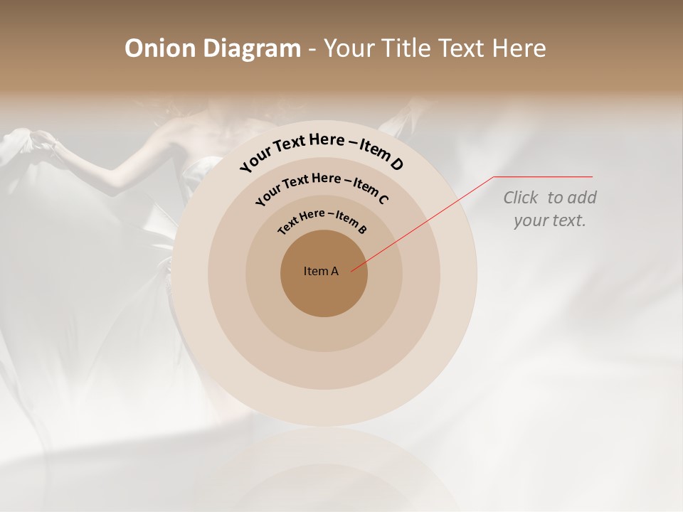 Sitting Windblown Seated PowerPoint Template