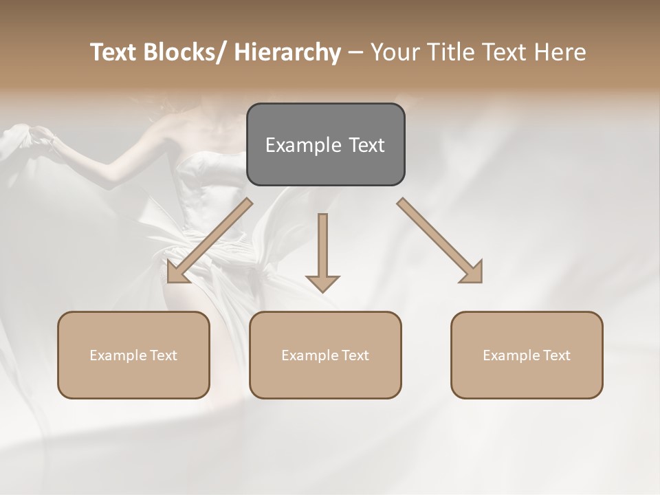 Sitting Windblown Seated PowerPoint Template
