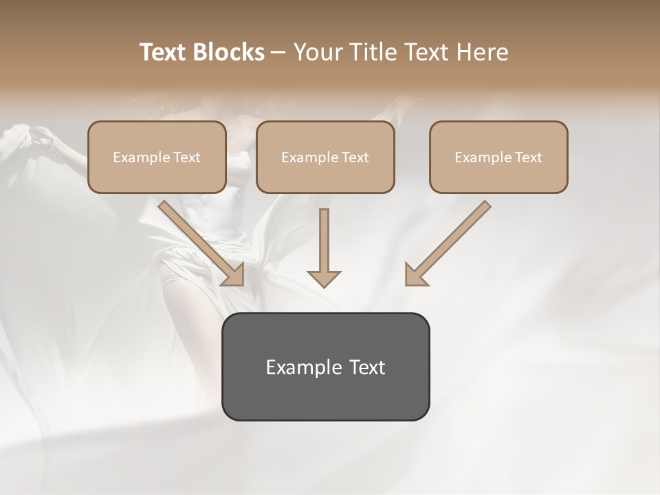 Sitting Windblown Seated PowerPoint Template