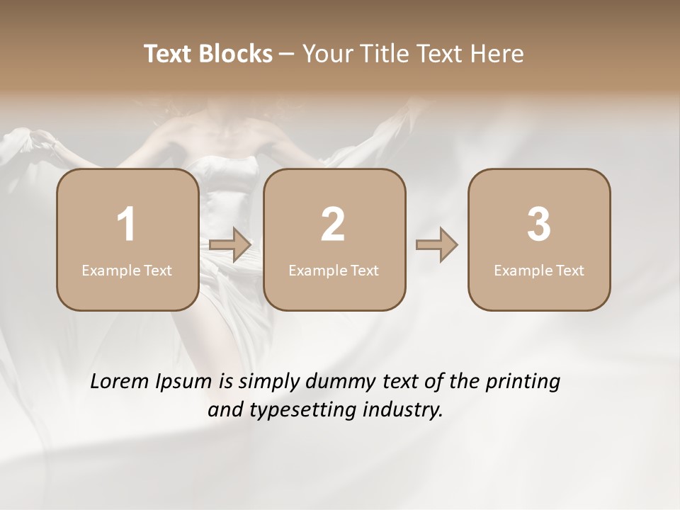 Sitting Windblown Seated PowerPoint Template