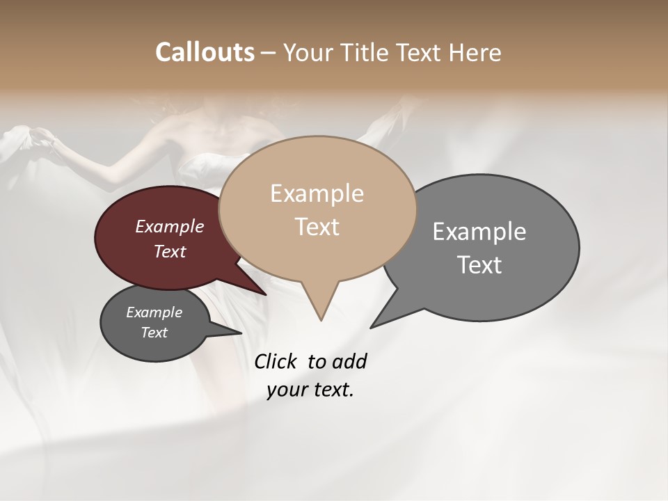 Sitting Windblown Seated PowerPoint Template