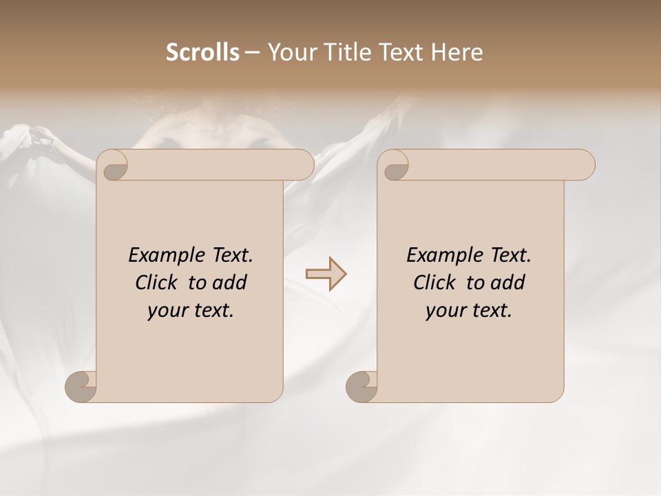 Sitting Windblown Seated PowerPoint Template