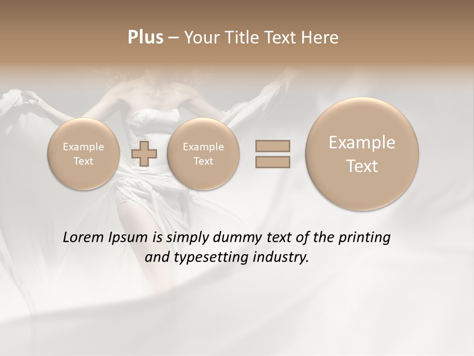Sitting Windblown Seated PowerPoint Template