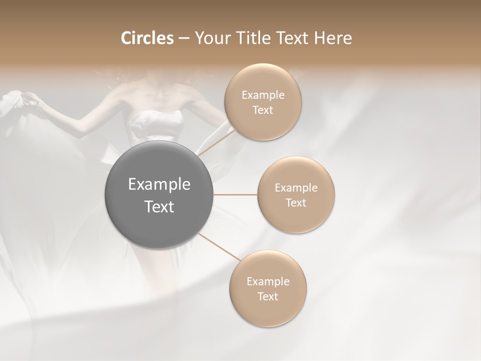 Sitting Windblown Seated PowerPoint Template