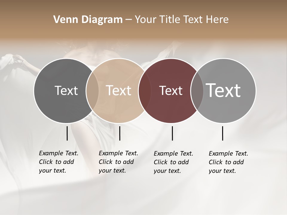 Sitting Windblown Seated PowerPoint Template