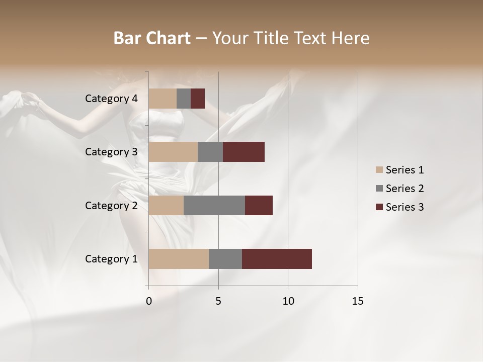 Sitting Windblown Seated PowerPoint Template