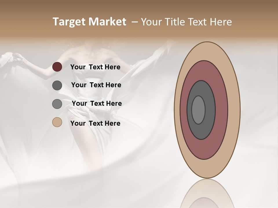 Sitting Windblown Seated PowerPoint Template