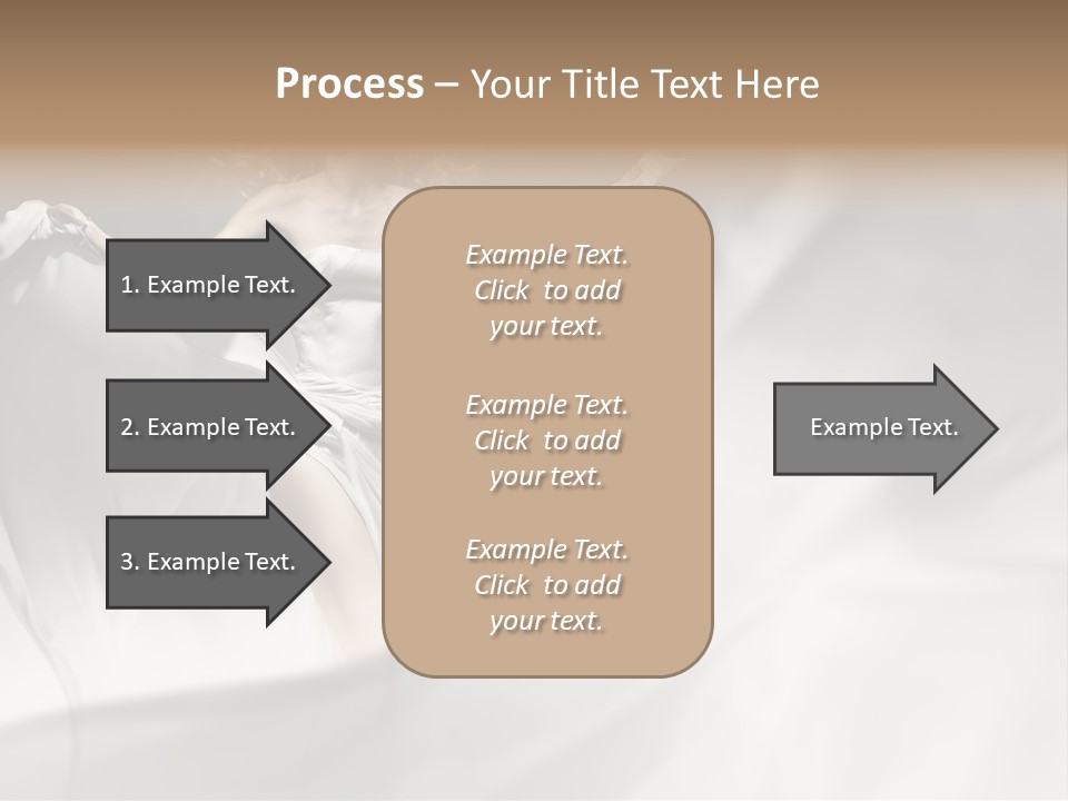 Sitting Windblown Seated PowerPoint Template