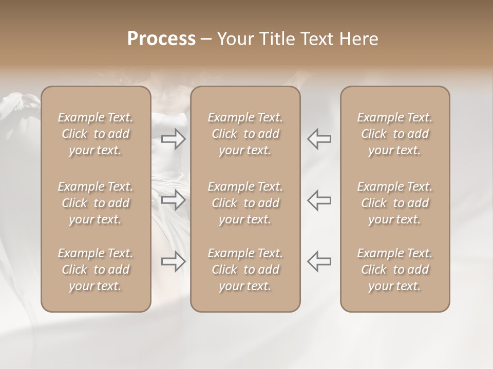 Sitting Windblown Seated PowerPoint Template