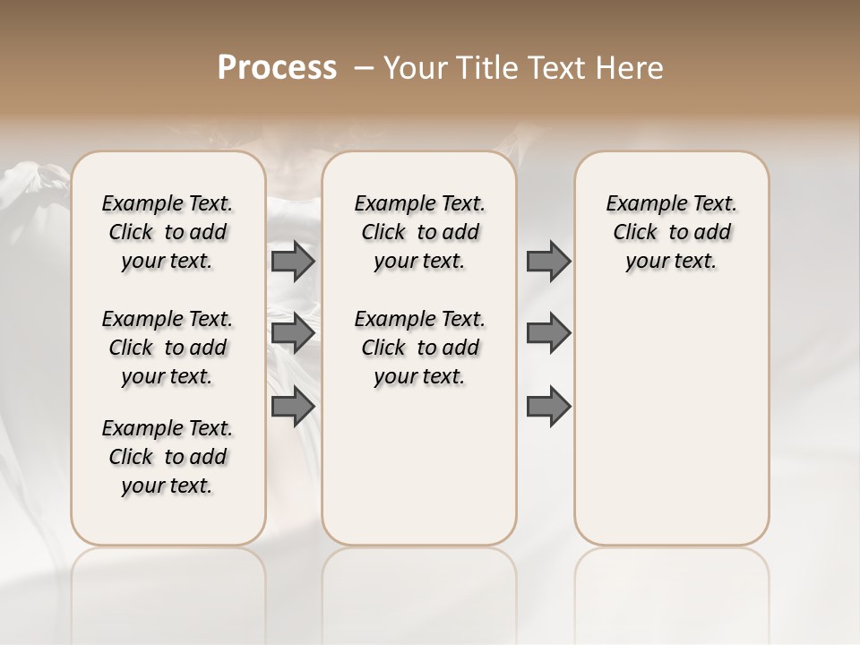 Sitting Windblown Seated PowerPoint Template