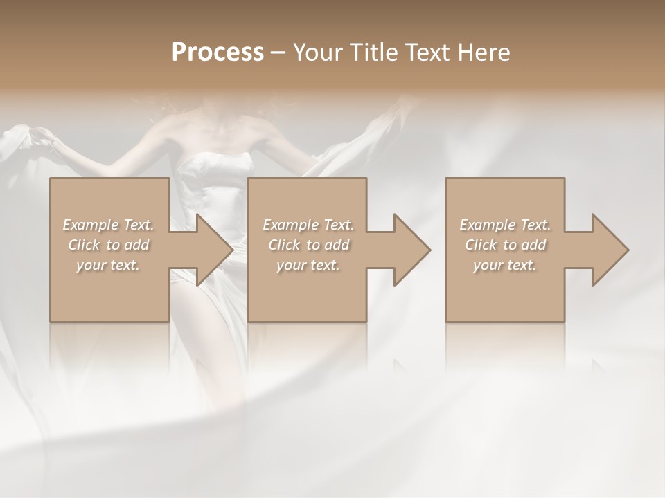 Sitting Windblown Seated PowerPoint Template