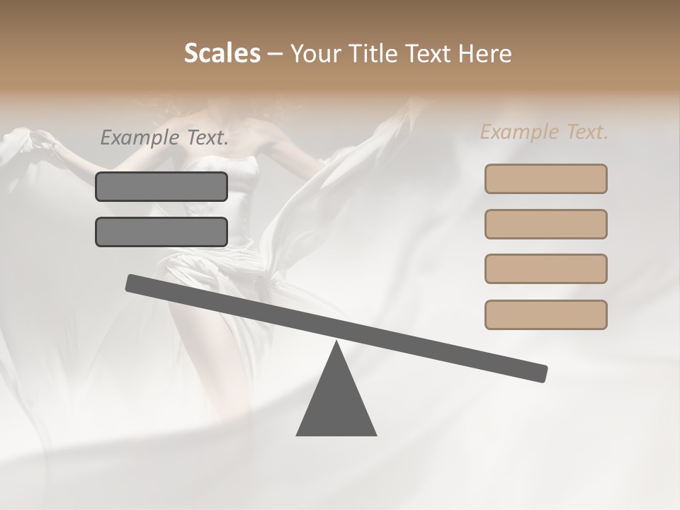 Sitting Windblown Seated PowerPoint Template