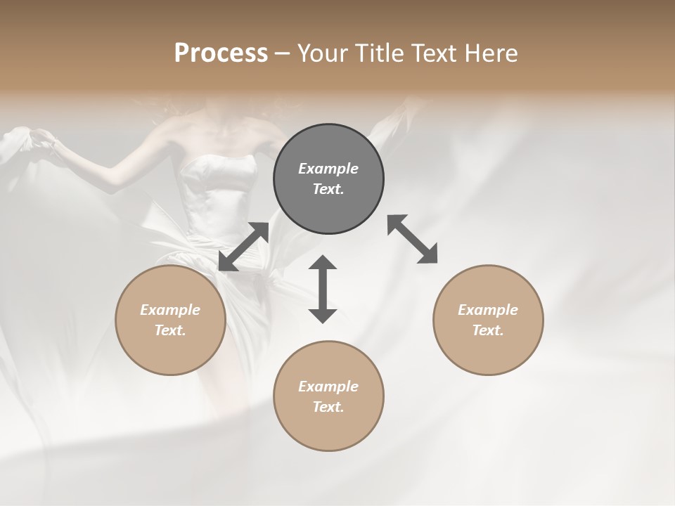 Sitting Windblown Seated PowerPoint Template