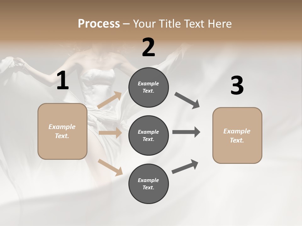 Sitting Windblown Seated PowerPoint Template