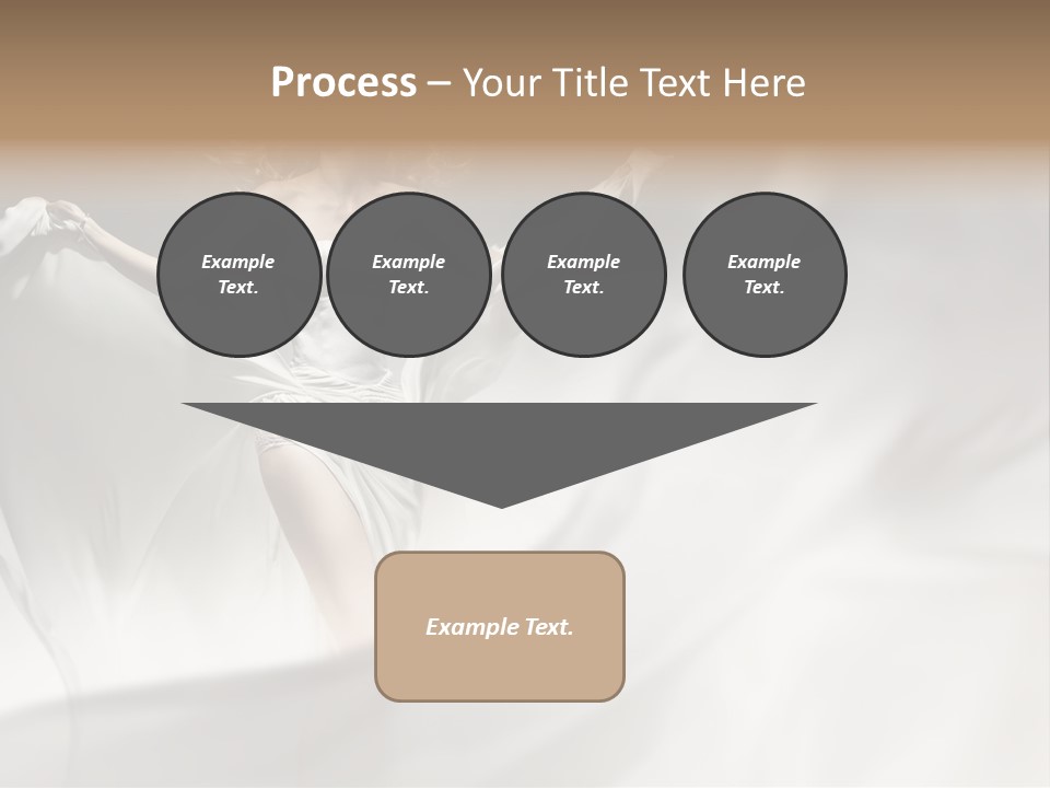 Sitting Windblown Seated PowerPoint Template